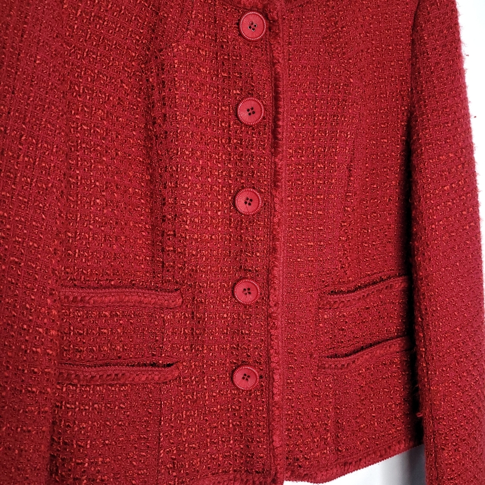 Pendleton Red Textured Blazer - Picture 11 of 12